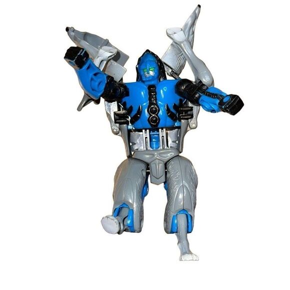 1996 WOLFGANG HASBRO TRANSFORMERS BEAST WARS ACTION FIGURE gray wolf VTG - Picture 4 of 5